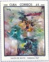 (№31-1343) Набор марок Куба 1967 год (25 марок + блок) "Художественная выставка quotSalon де Mayoquo